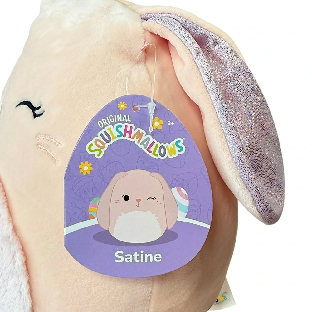 Squishmallows Satine The Winking Peach Plushy 8 Inch Stuffed Animal Bunny NWTS